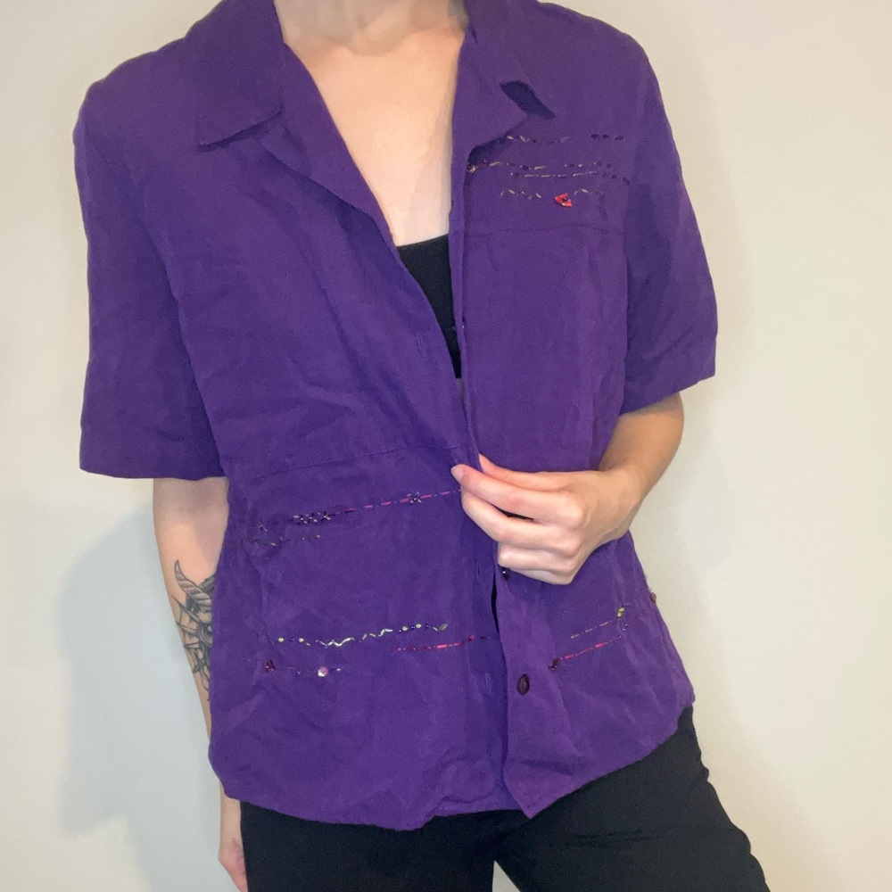 Super cute purple koret top would look AMAZING cropped.